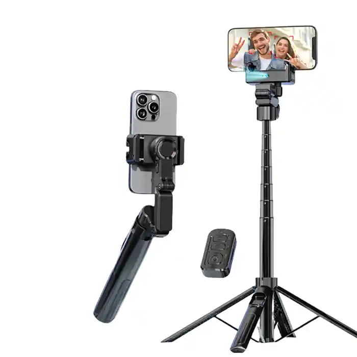 C16 AI Face Tracking Smart Handheld Gimbal Stabilizer Selfie Stick Tripod & Wireless Bluetooth Remote Tripod Stand Mount for IOS Android Phone
